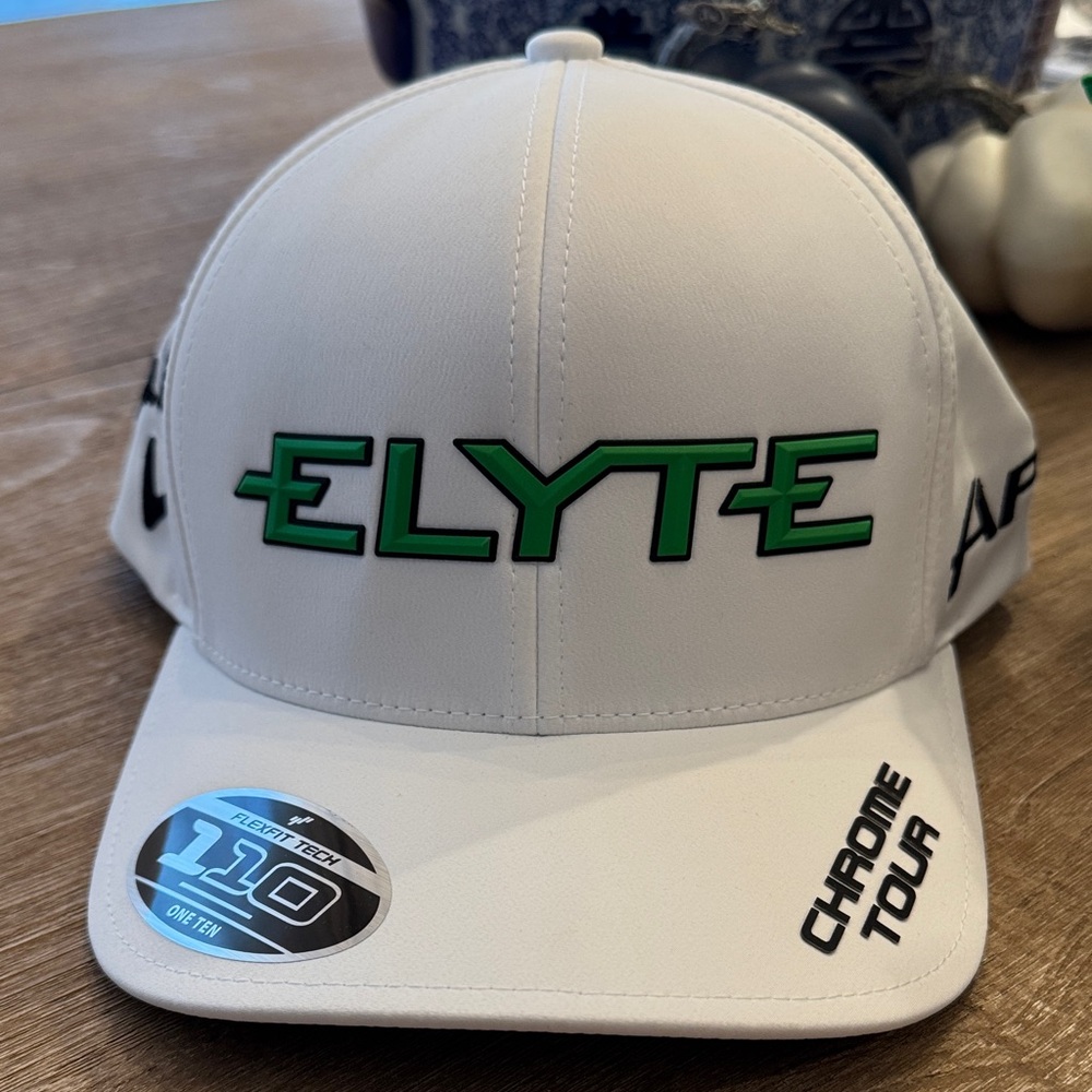 New! White and Green ELYTE Callaway Golf Hat